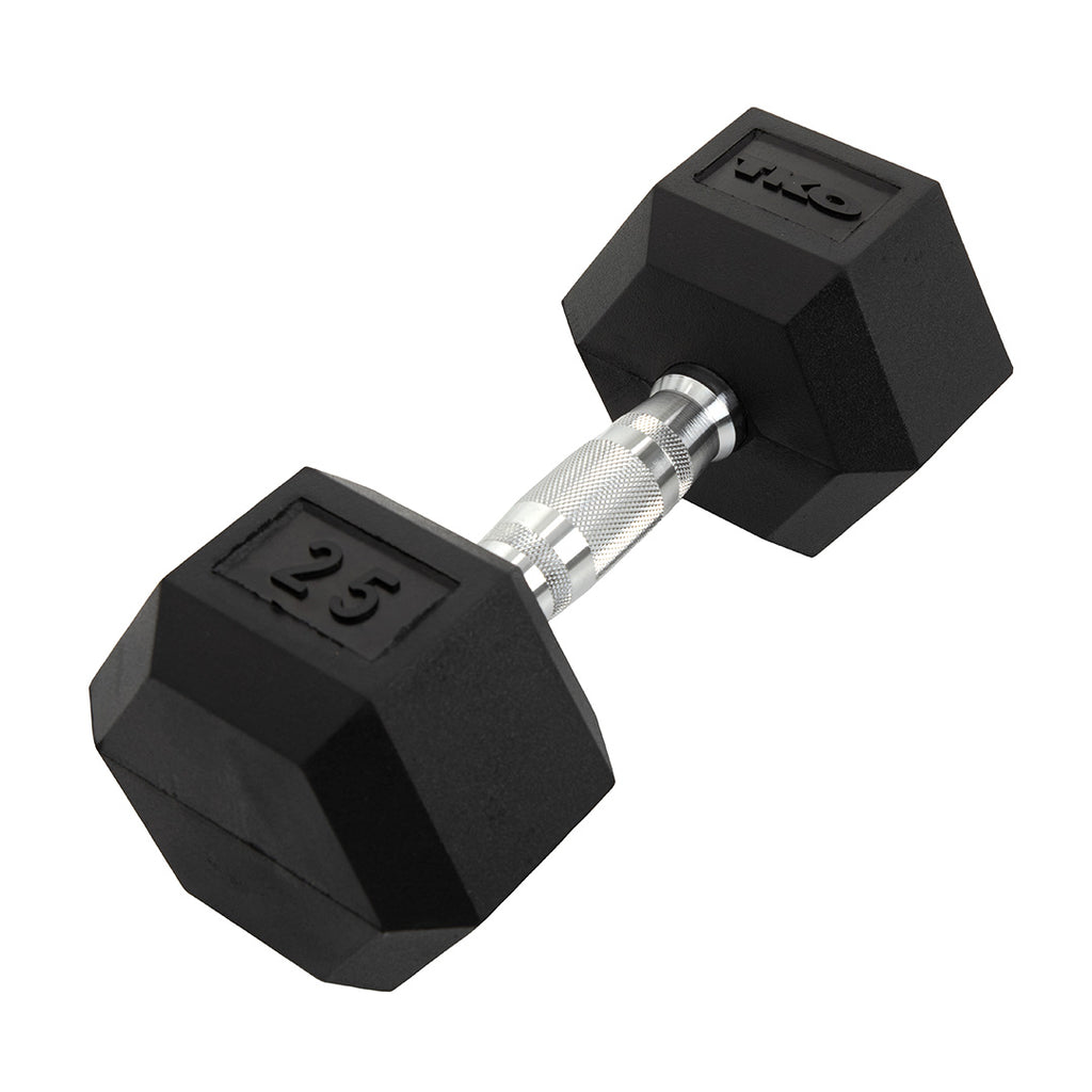 TKO Rubber Hex Dumbbells w/ Contoured Grip thumbnail 3